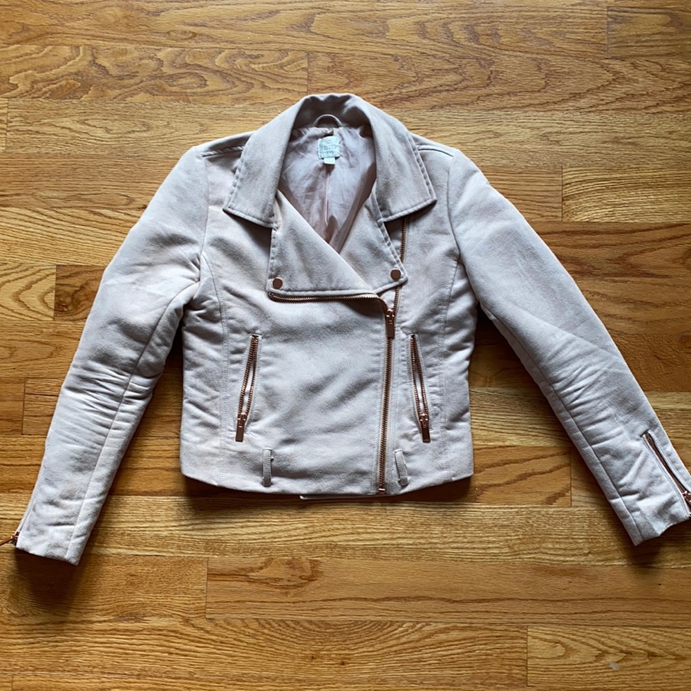 Light pink Suede Jacket